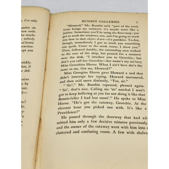 Rumbin Galleries By Booth Tarkington Vintage Romantic Novel Book 1937 - Picture 12 of 16